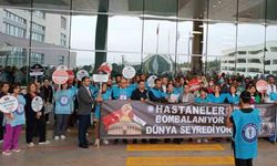 Sağlık Sen üyelerinden hastanelerin bombalanmasına tepki