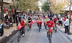 100. yılda 100 bisikletli bisiklet turu yapıldı