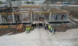 Akhisar'da yeni itfaiye binası yükseliyor