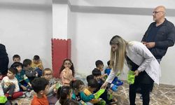 Minik öğrencilere ağız ve diş sağlığı eğitimi verildi