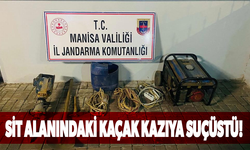 Sit alanında kaçak kazıya suçüstü