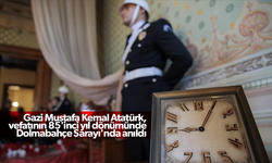 Gazi Mustafa Kemal Atatürk, vefatının 85'inci yıl dönümünde Dolmabahçe Sarayı'nda anıldı