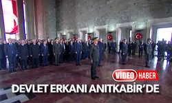 Devlet erkanı Anıtkabir'de