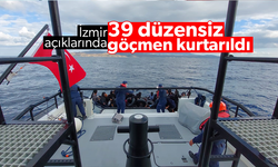 İzmir açıklarında 39 düzensiz göçmen kurtarıldı