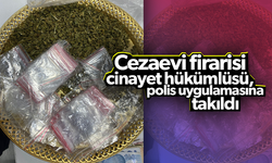 Cezaevi firarisi cinayet hükümlüsü, polis uygulamasına takıldı