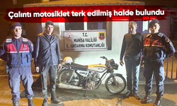 Çalıntı motosiklet terk edilmiş halde bulundu