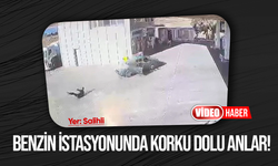 Manisa’da benzin istasyonunda korku dolu anlar