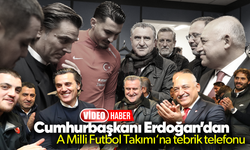 Cumhurbaşkanı Erdoğan’dan A Millî Futbol Takımı‘na tebrik telefonu