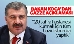 Bakan Koca: “El Ariş Havalimanı’nda 20 sahra hastanesi kurmak için tüm hazırlıklarımızı yaptık”