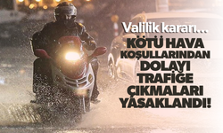 Manisa’da motosiklet ve scooter sürücülerine trafiğe çıkma yasağı
