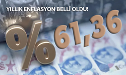 Yıllık enflasyon yüzde 61,36 oldu