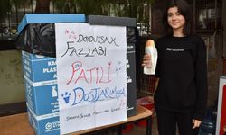 Okul kantincisinden sokak hayvanlarına yardım