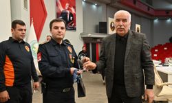 Libya’da görev alan Manisa İtfaiyesine teşekkür plaketi