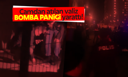 Camdan atılan valiz bomba paniğine sebep oldu