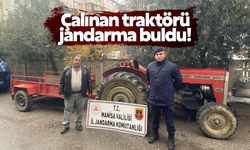 Çalınan traktörü jandarma buldu