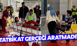 Manisa CBÜ Hastanesi’nde kaza tatbikatı