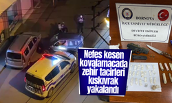 Nefes kesen kovalamacada zehir tacirleri kıskıvrak yakalandı