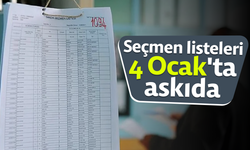 Seçmen listeleri 4 Ocak'ta askıda