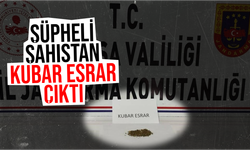 Salihli’de şüpheli şahıstan kubar esrar çıktı