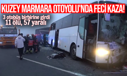 Kuzey Marmara Otoyolu'nda feci kaza! 11 ölü, 57 yaralı