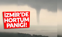 İzmir açıklarında dev hortum oluştu