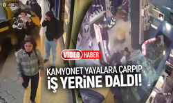 İzmir’de kamyonet yayalara çarpıp iş yerine daldı: 5 yaralı