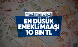 Meclisten geçti... En düşük emekli maaşı 10 bin TL olacak