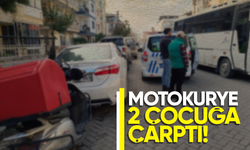 Turgutlu’da motokuryenin çarptığı 2 çocuk yaralandı