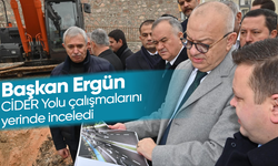 Başkan Ergün, CİDER Yolu çalışmalarını yerinde inceledi