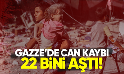 Gazze'de can kaybı 22 bini aştı