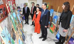 Minik ressamların eserleri hayran bıraktı