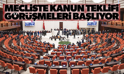 TBMM'de bu hafta kanun teklifleri görüşülecek