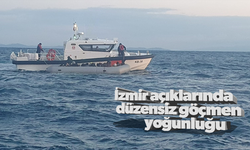 İzmir açıklarında düzensiz göçmen yoğunluğu