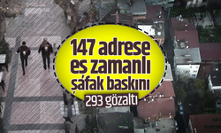 İzmir'de 147 adrese eş zamanlı şafak baskını: 293 gözaltı!