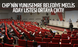 CHP'nin Yunusemre Belediye Meclis Aday listesi ortaya çıktı!