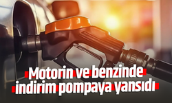 Motorin ve benzinde indirim pompaya yansıdı