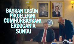 Başkan Ergün projelerini Cumhurbaşkanı Erdoğan'a sundu