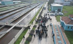 Öğrenci ve öğretmenler atıksu arıtma tesislerini gezdi