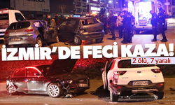 İzmir'de feci kaza! 2 ölü, 7 yaralı