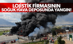 Lojistik firmasının soğuk hava deposunda yangın!