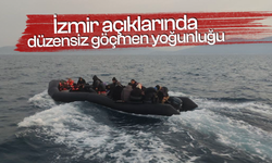İzmir açıklarında düzensiz göçmen yoğunluğu