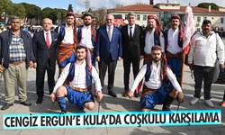 Başkan Ergün'e Kula'da coşkulu karşılama