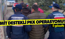 İzmir'de MİT destekli PKK operasyonu! 5 gözaltı