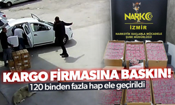 Kargo firması şubesine operasyonda 120 binden fazla hap ele geçirildi