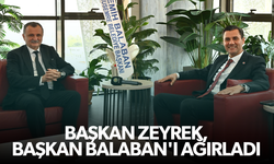 Başkan Zeyrek, Başkan Balaban'ı ağırladı