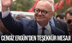 Cengiz Ergün'den teşekkür mesajı