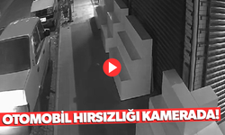 Otomobil hırsızlığı kameraya takıldı!