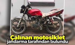 Çalınan motosiklet jandarma tarafından bulundu