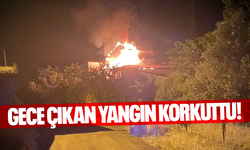 Gece saatlerinde çıkan yangın paniğe neden oldu