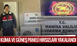 Akhisar’da klima ve güneş paneli hırsızları yakalandı